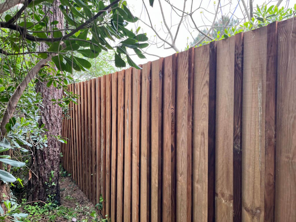 Clôture en bois